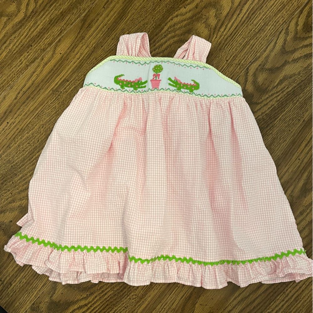 SHRIMP & GRITS Kids seersucker dress